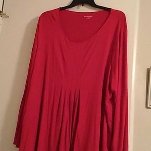 Red long sleeve tunic